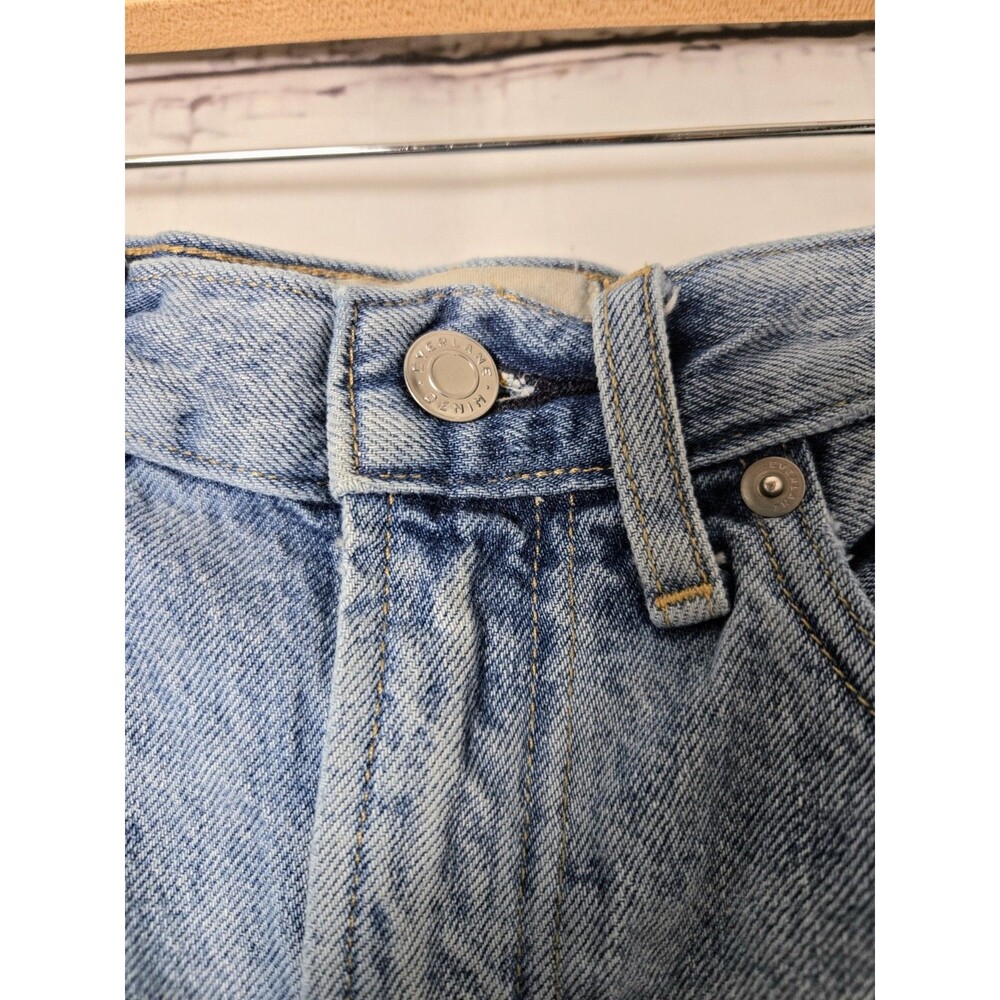 Everlane Womens Shorts Size 25 The Denim Short Organic Cotton Distressed - Picture 3 of 6
